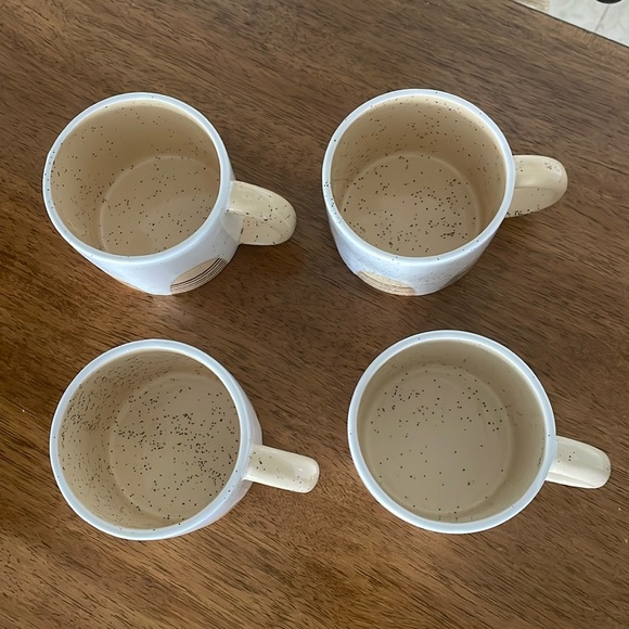 Set of 4 Anthropologie Ceramic Coffee Cups - Picture 3 of 7